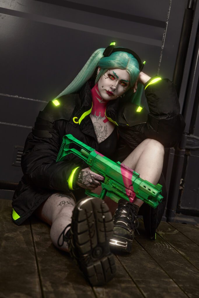 Cyberpunk edgerunner cosplay Paris